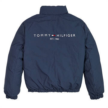 Tommy Hilfiger Jacket Reversible AOP Light Down 0182 Red Allover/Twilight Navy